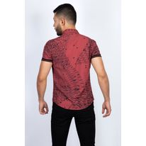 Camisa Manga Corta Estampada Figuras Geométricas Eden