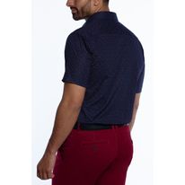 Camisa Kalendar Slim Fit Manga Corta
