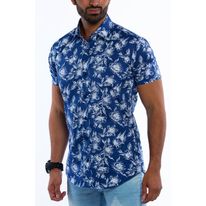Camisa Kalendar Slifit Manga Corta Flores