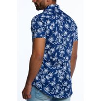 Camisa Kalendar Slifit Manga Corta Flores