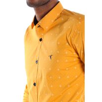 Camisa Slim Fit Manga Larga Estampada Kalendar