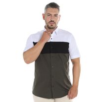Camisa Manga Corta En Bloques