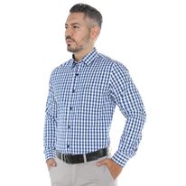 Camisa Manga Larga En Cuadros