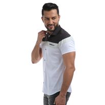 CAMISA MANGA CORTA BLOQUE DE COLORES