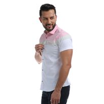 CAMISA MANGA CORTA BLOQUE DE COLORES