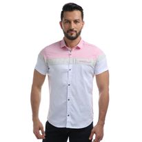 CAMISA MANGA CORTA BLOQUE DE COLORES