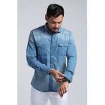 CAMISA JEAN SPORT MANGA LARGA